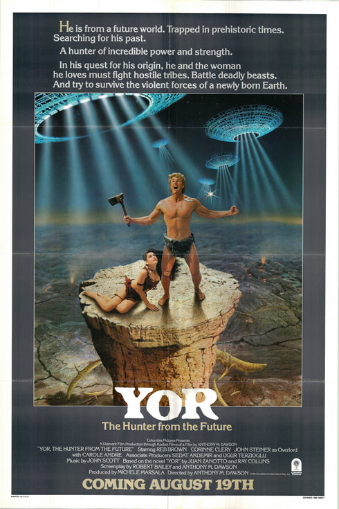 yor 1983 one sheet poster folded